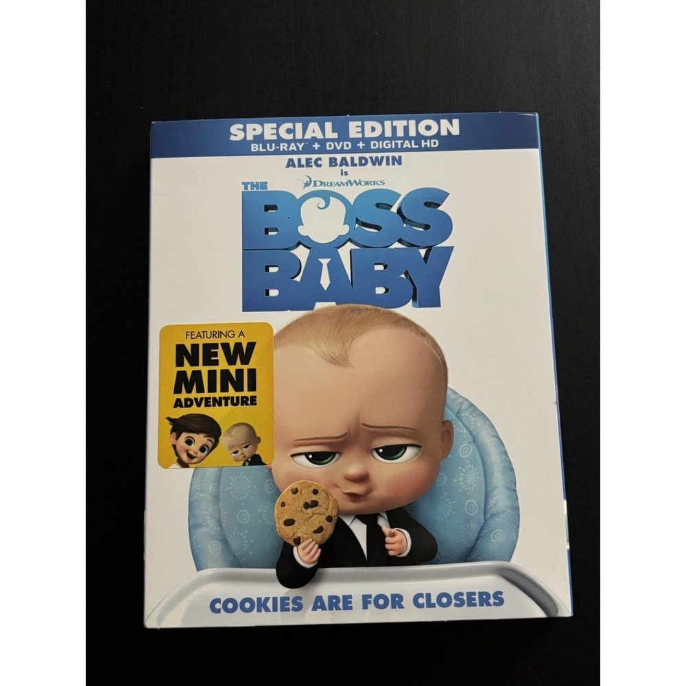 The Boss Baby (Blu-ray, 2017) Special Edition 2-Disc DVD Bluray Combo Dreamworks